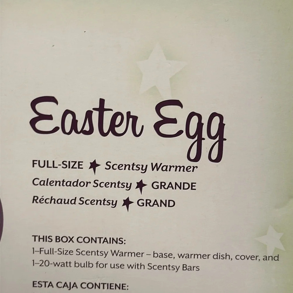 BUNDLE Scentsy Authentic EASTER EGG Wax Fragrance Wax Melt Warmer/Bulb/Wax Bar - Picture 4 of 4